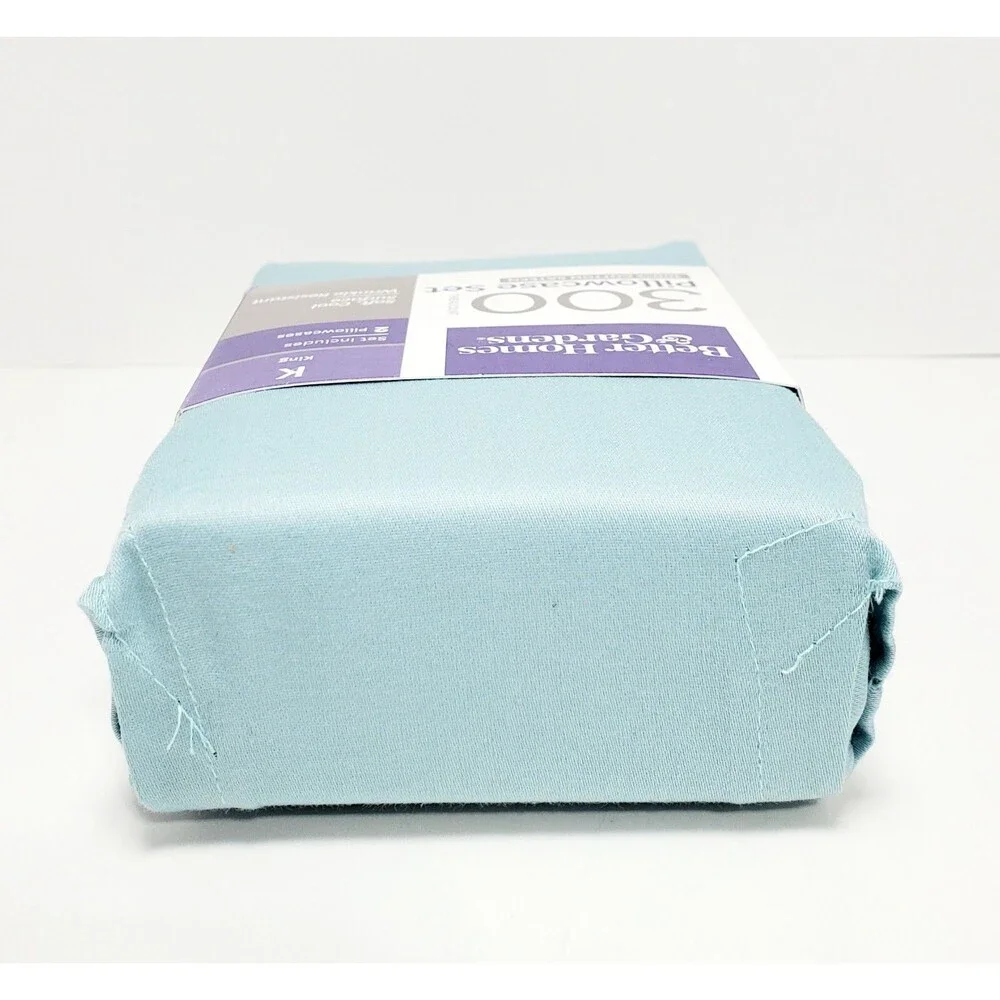 Better Homes & Gardens King Pillowcase Set 100% Cotton 300 Thread Count New